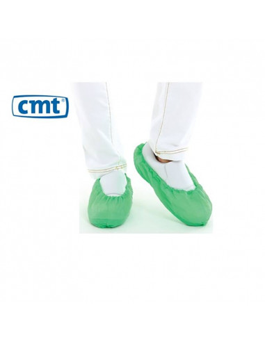 CMT CPE Shoe cover, Green, 360x150mm 40micron, roughened 2000