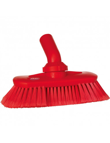 Vikan Hygiene 7067-4 Wandbürste, rote weiche Spaltfasern, verstellbar, 240 mm