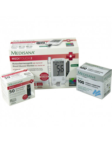 Početni paket za mjerenje glukoze u krvi Medisana MediTouch2 Plus