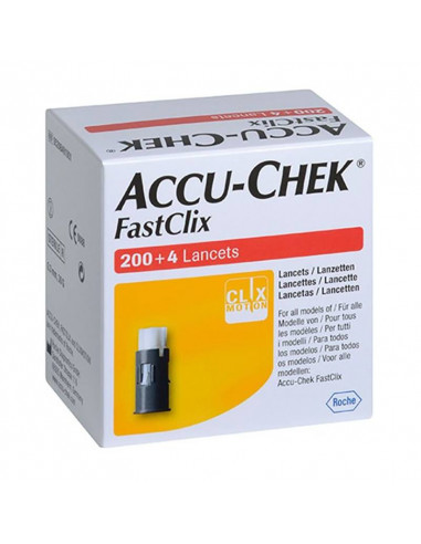 Accu-Chek Fastclix lancety 200+4ks