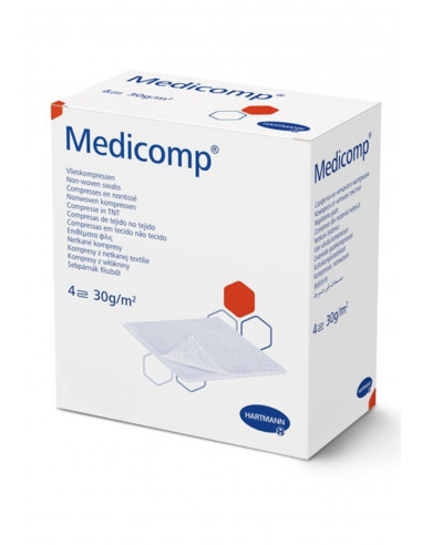 MEDICOMP Sterile Mullkompresse 4-lagig 10 x 10 cm 50 Stück