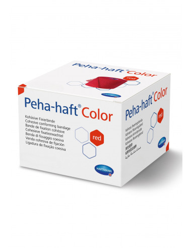 Peha-haft Color rot Fixierbinde 20 m x 8 cm