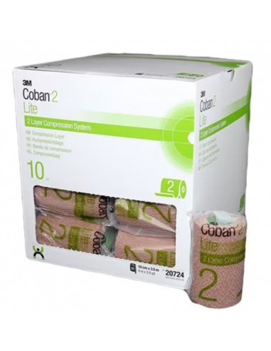 Benda compressiva 3M Coban 2 Lite Comfort 10 cm x 3,5 m