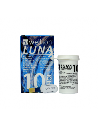Wellion Luna cholesterol test strips 10 pieces