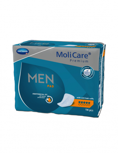 MoliCare Premium for Men inlegkruisjes 5 druppels 14 stuks