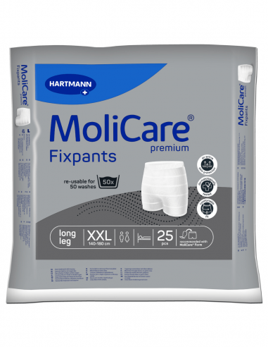 MoliCare Premium Fixatiebroekjes Long Leg XXL 25 stuks