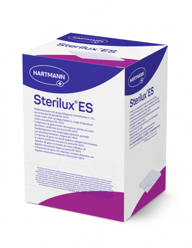 Sterilux ES 8-laags steriel gaaskompres 5 x 5 cm 2 x 25 stuks