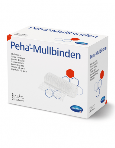 Peha-Mullbinden fixatiewindsel 6 cm x 4 m 20 stuks