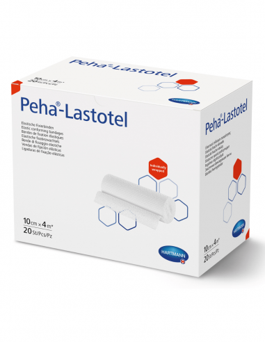 Peha-Lastotel elastisch fixatiezwachtel 4 m x 10 cm 20 stuks