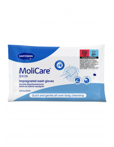 MoliCare Skin feuchte Waschlappen 8 Stück