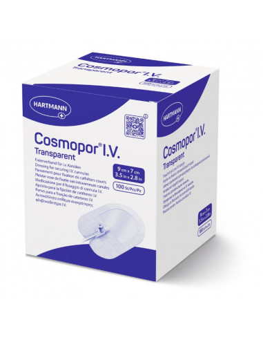 Cosmopor IV Transparent Infuzijski obliži 9 x 7 cm 100 kosov