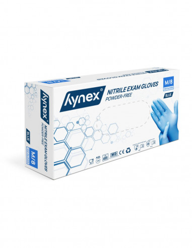 Hynex nitrilne rukavice bez pudera plave 100 kom