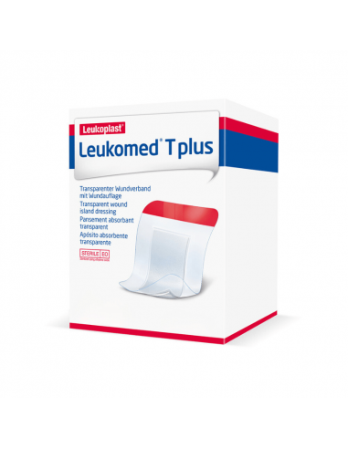 Leukomed T PLUS wasserfestes Inselpflaster 7,2 x 5 cm 5 Stück