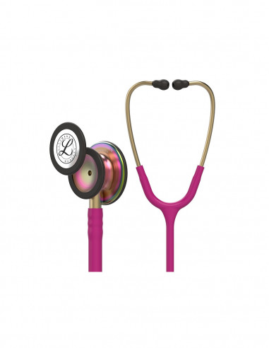 Stetoscopio Littmann Classic III 5806 Edizione speciale Testina con finitura arcobaleno Serpente rosa lampone 2a possibilità