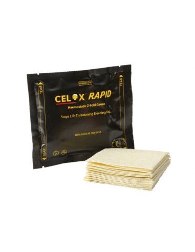 Celox Rapid Gauze Z-fold hemostatická gáza