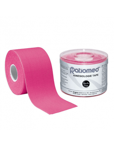 Kinesio Tape rapportato rosa 5 mx 5 cm