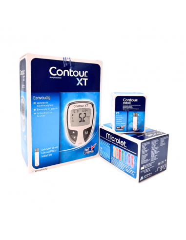 Contour XT Starter Blood sugar monitor Pack PLUS