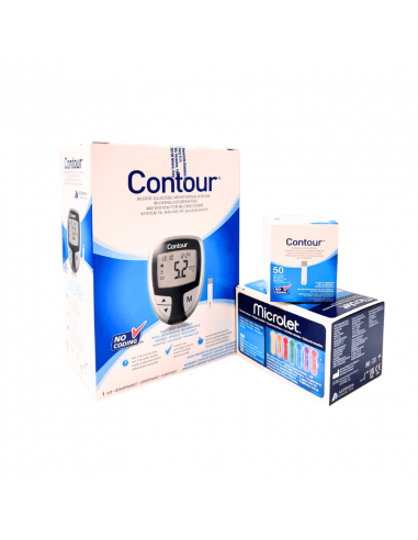 Začetni paket za merilnik glukoze v krvi Contour Plus