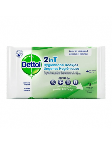 Dettol Wipes 2-in-1 Tücher 12 Stück