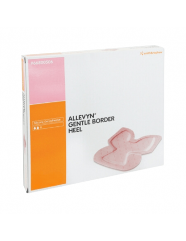 Allevyn Gentle Border Heel Foam Bandage 23 x 23,2 cm 5 Stück