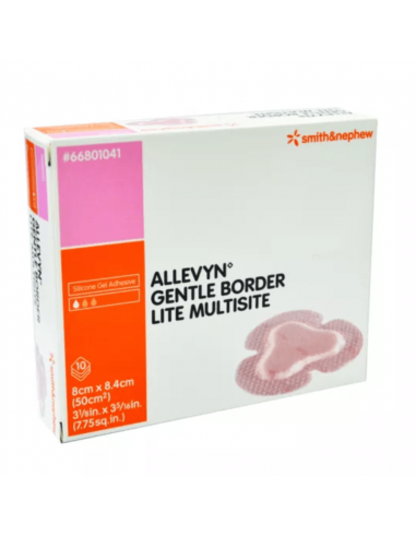 Allevyn Gentle Border Lite Multisite Foam dressing 8 x 8,4 cm 10 kosov