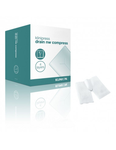 Klinion Split compress 4-layer 5 x 5 cm 100 pieces