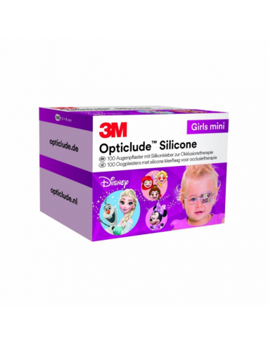 3M Opticlude Silicone Eye Patches Disney Mini Girls 100 Pieces