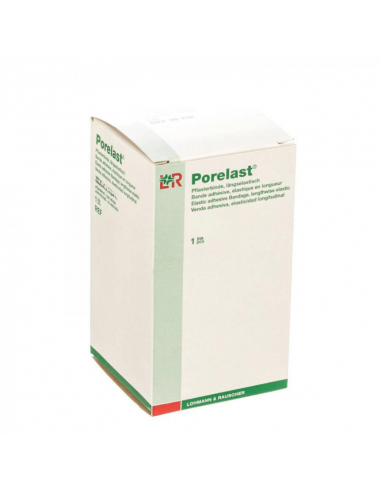 Porelast zelfklevend verband korte rek 2,5m x 10cm