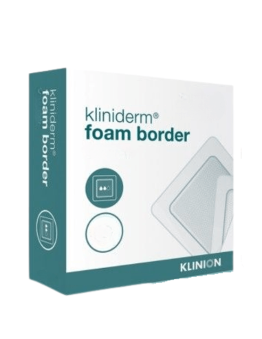 Klinion Kliniderm Foam Border Pjenasti zavoj 15 x 15 cm 10 kom