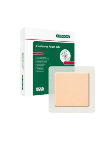 Kliniderm Lite Foam Border Siliconen Schuimverband 7,5 x 7,5 cm 5 stuks