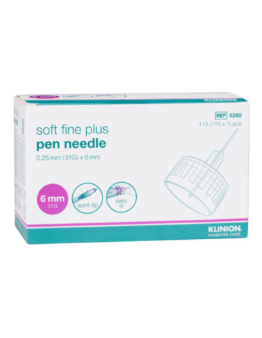 Klinion KDC Soft Fine PLUS Pennaalden 32G 6 mm 110 stuks