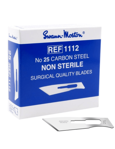 Swann Morton Carbon Nr. 25 unsterile Klingen 100 Stück