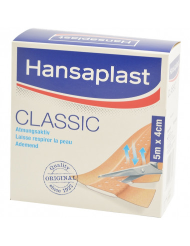 Hansaplast Rotolo di gesso Classic 5 mx 4 cm