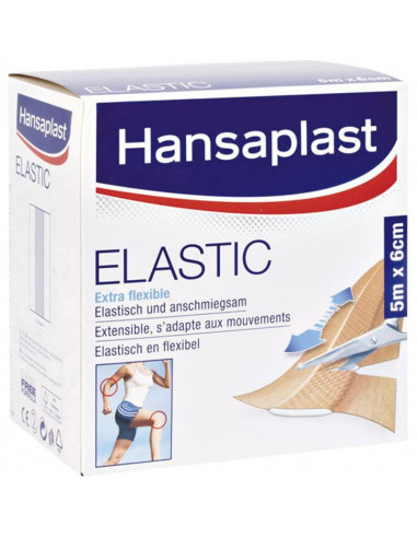 Hansaplast Rotolo di cerotto Tessuto elastico 5 mx 6 cm
