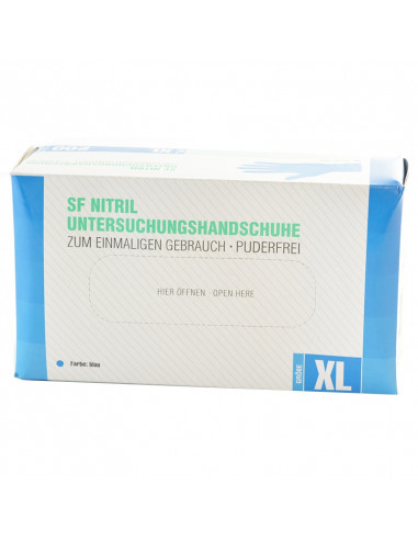 Nitril-Untersuchungshandschuh Puderfrei Blau 200St