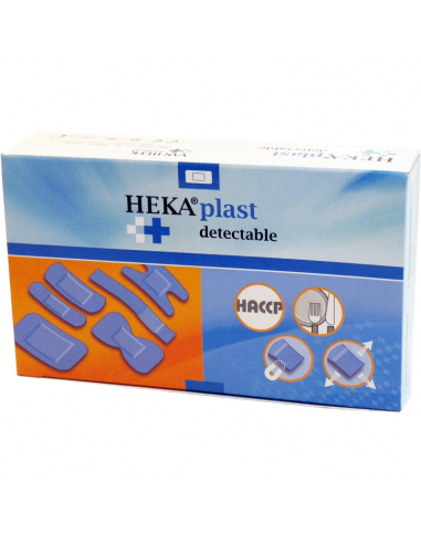 Pleister HACCP Blauw Waterafstotend 25x72 mm 100 stuks