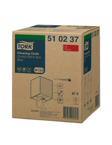 Tork Premium 510 work towel 1-ply blue 152 mtr x 32 cm roll of