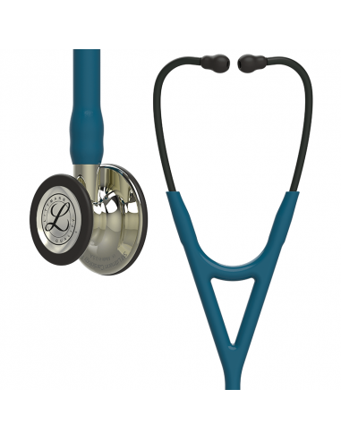 3M Littmann Cardiology IV stethoscope, prsni element i osnova u boji pjenušca, cijev karipsko plave boje, 6190