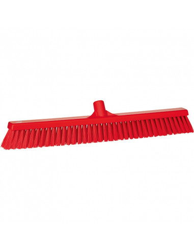 Vikan Hygiene 3194-4 combiveger rood, hard/zachte vezels, 610mm