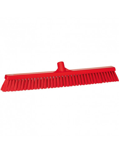 Vikan Hygiene 3194-4 Kombi-Kehrmaschine rot, Hart- / Weichfasern, 610 mm