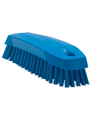 Vikan Hygiene 3587-3 Arbeitsbürste klein blau, mittlere Fasern, 165 mm