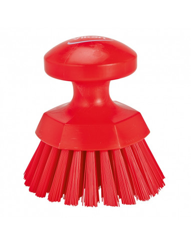 Vikan Hygiene 3885-4 ronde werkborstel rood, harde vezels