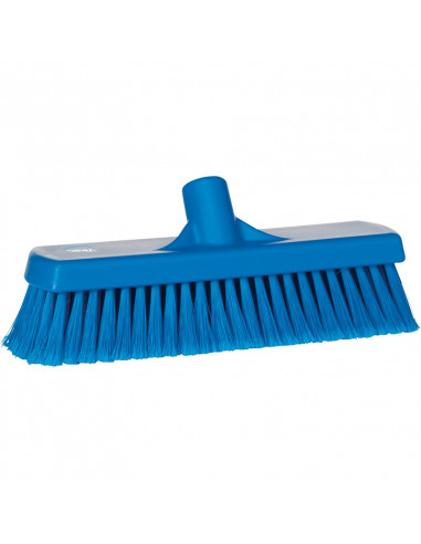 Vikan Hygiene 7066-3 vloerveger, blauw, zachte splitvezels