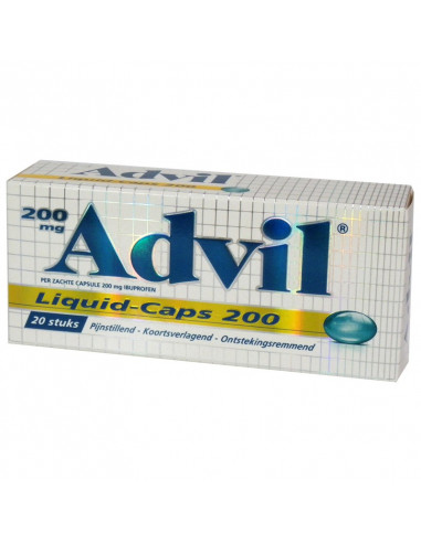 Advil Liquid Caps 200 mg 20 Tab