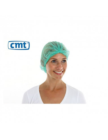 CMT PP non woven hair net Green 100 pieces