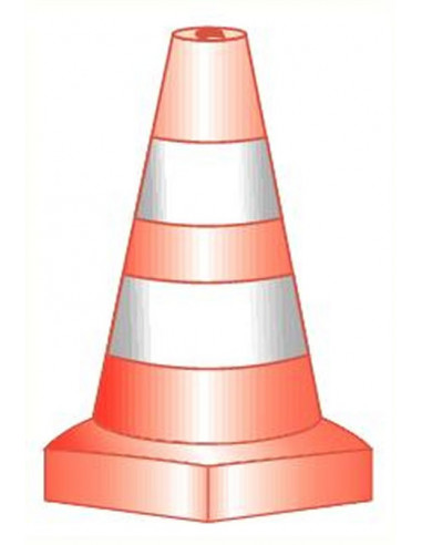 Beacon cones PVC REFLEC. 53cm